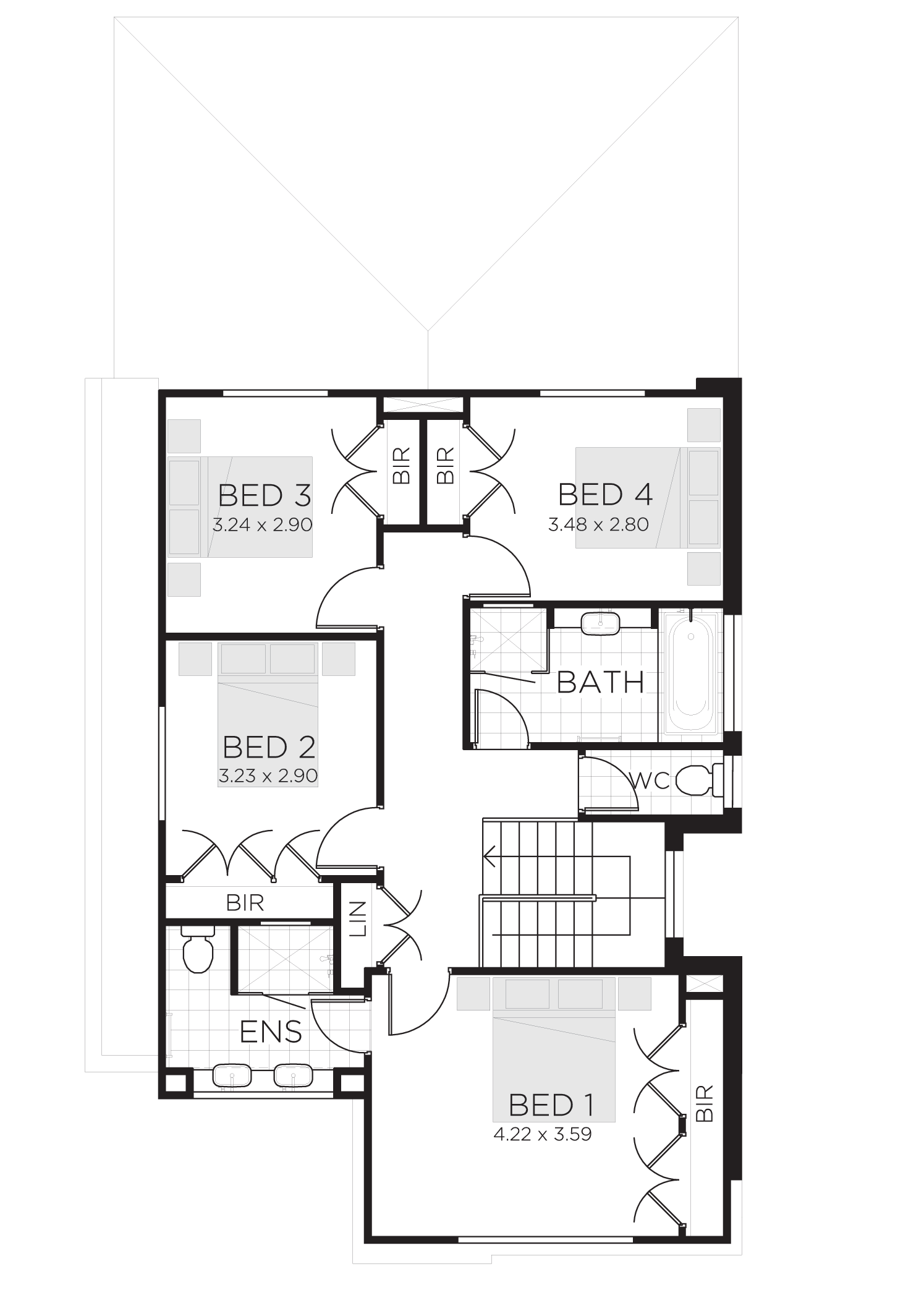 2 Bedroom House Plans With Square Meters Modern House 