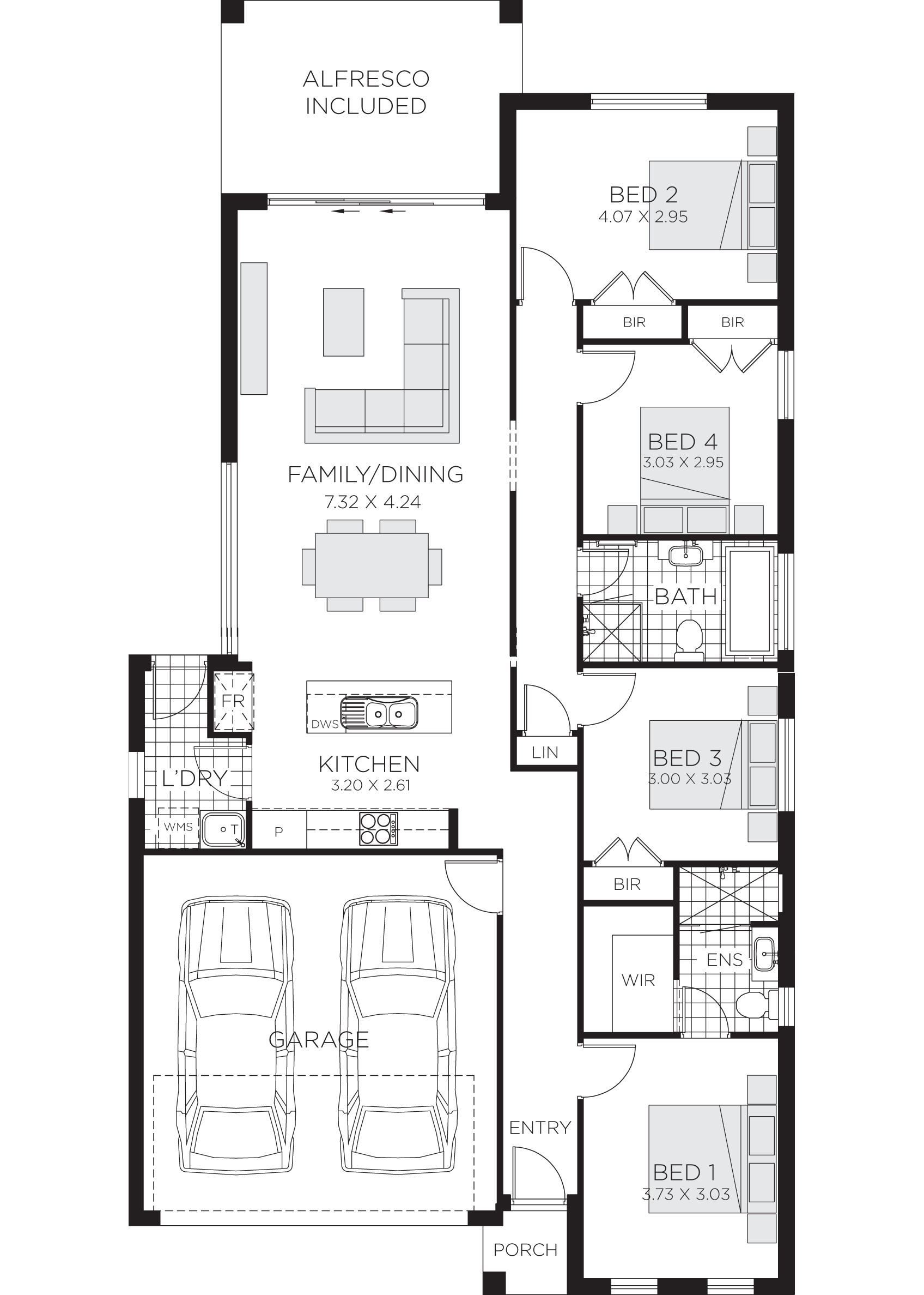 Grace Home Design 34 Bedroom Single Storey Rawson Homes