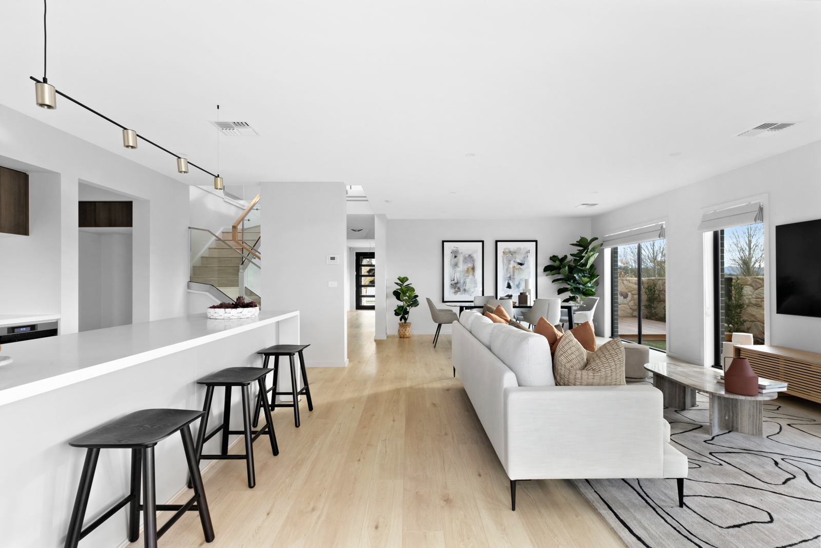 Capital home design kitchen and family area