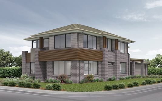 Newlyn Home Design with Vogue Facade for Corner Lots