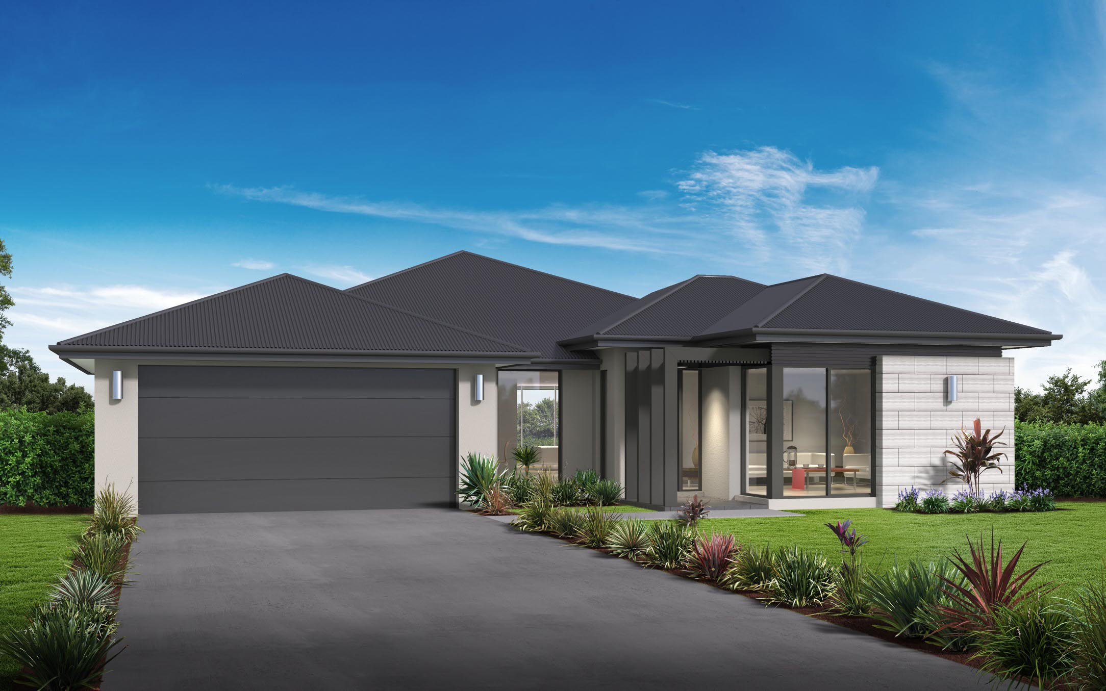 Orelia Split Level Home Design with Regal Facade