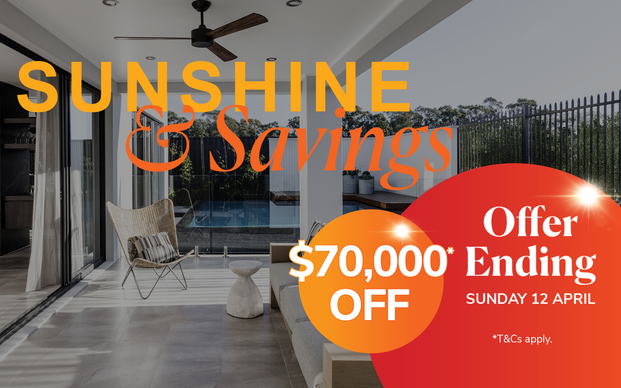 Sunshine and Savings offer