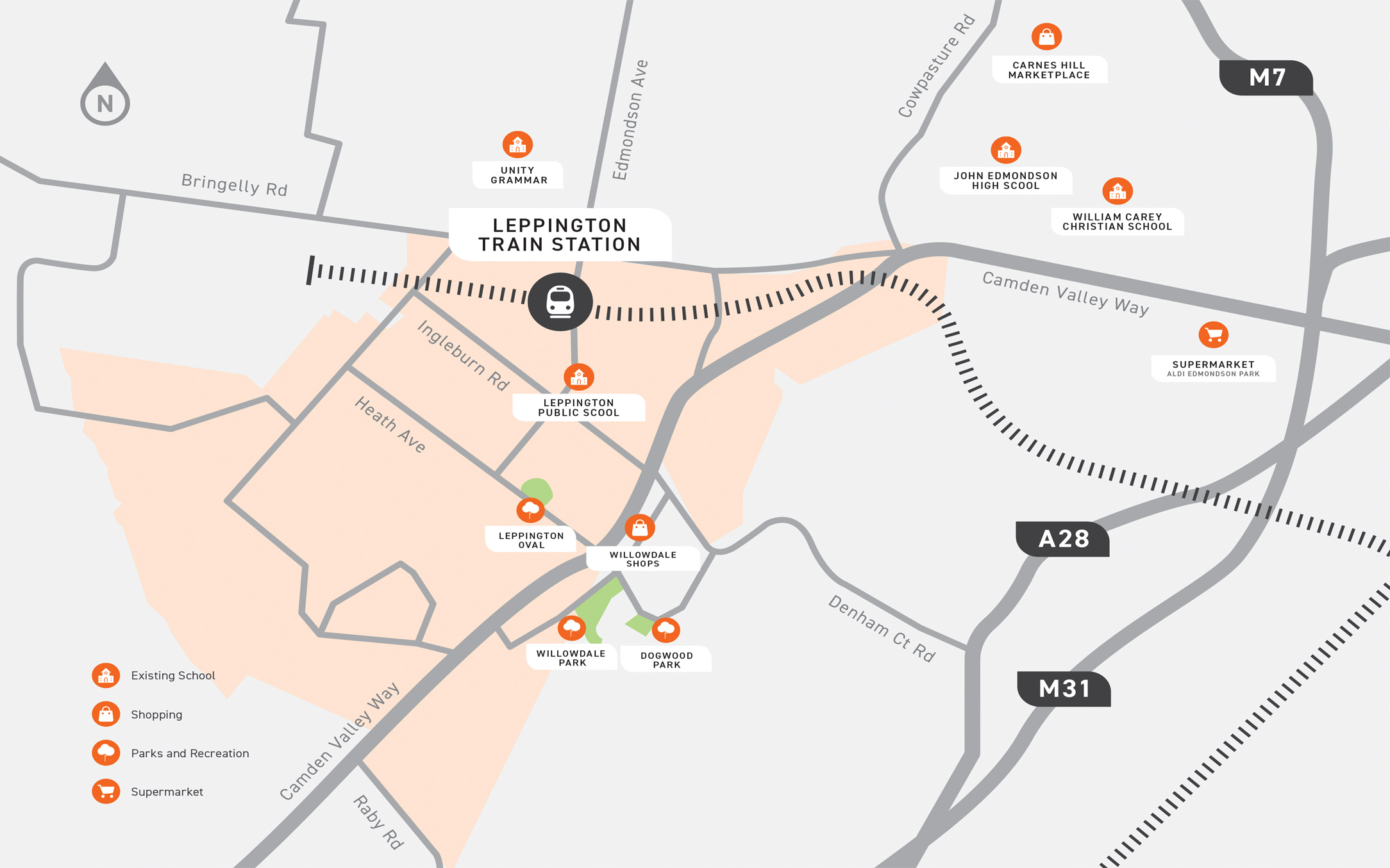 Leppington Local Area Map