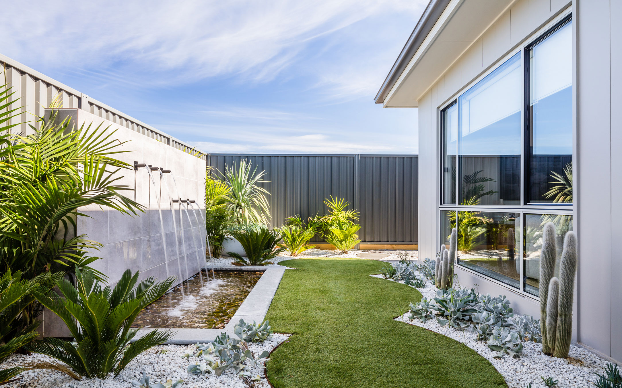 Thrive Homes Aria Display Home Backyard